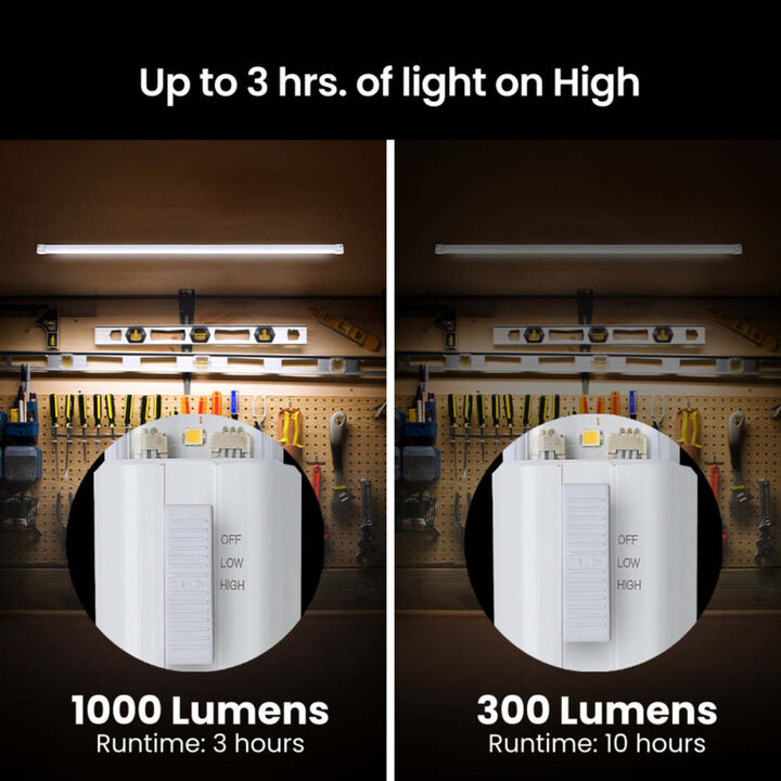 Feit Electric 4 Ft. 25W 1000 Lumens Battery Motion Sensing LED Shop Light White, large image number 3