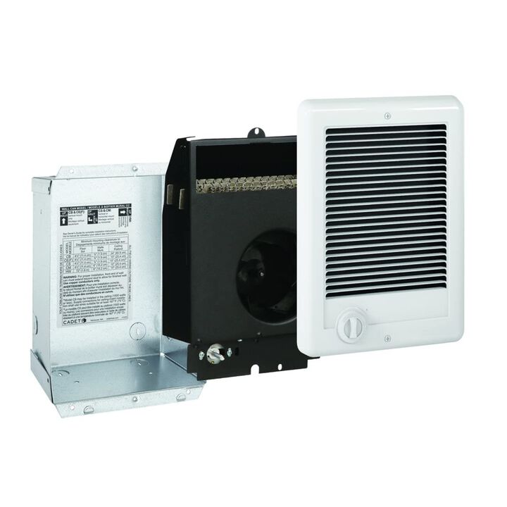 Cadet Com-Pak CSC202TW 6825 BTU 2000W or 1500W Electric Fan-Forced Heater, large image number 3