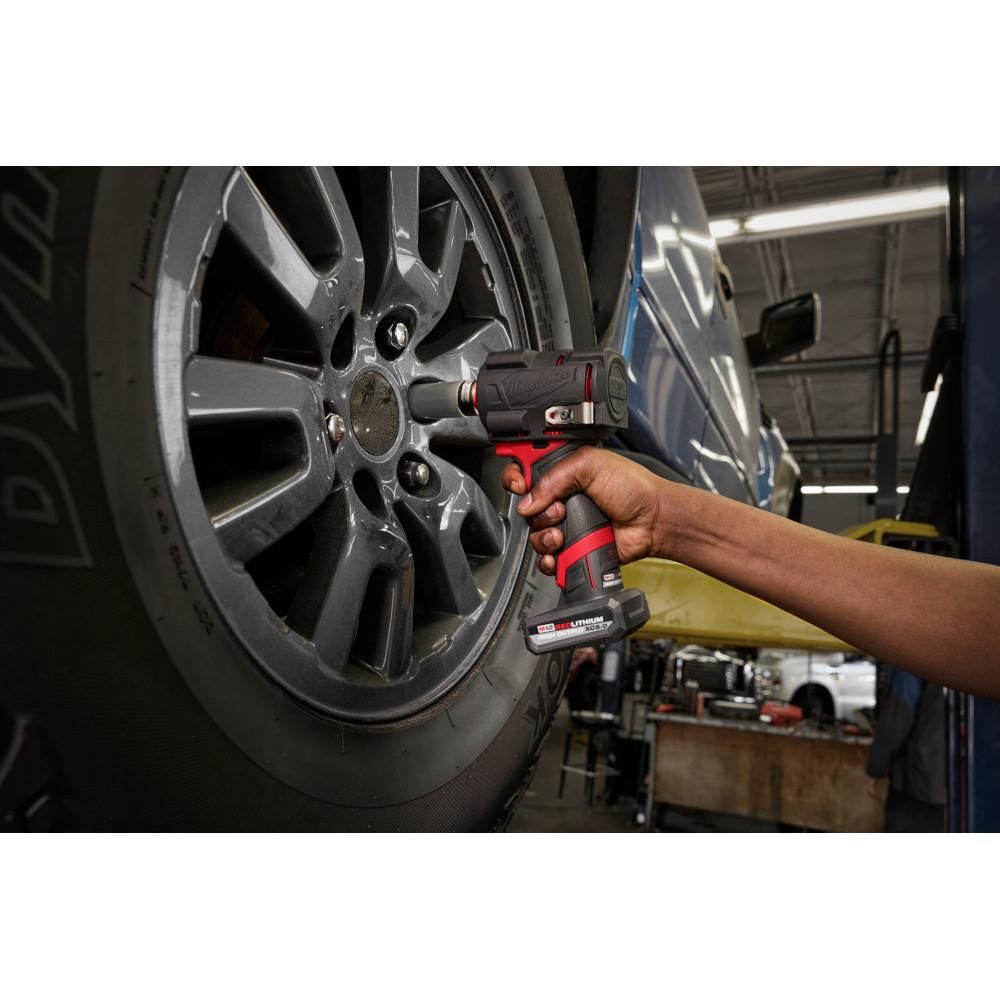 Milwaukee M12 FUEL Stubby 1/2" Impact Wrench (Bare Tool) with Protective Boot, large image number 4