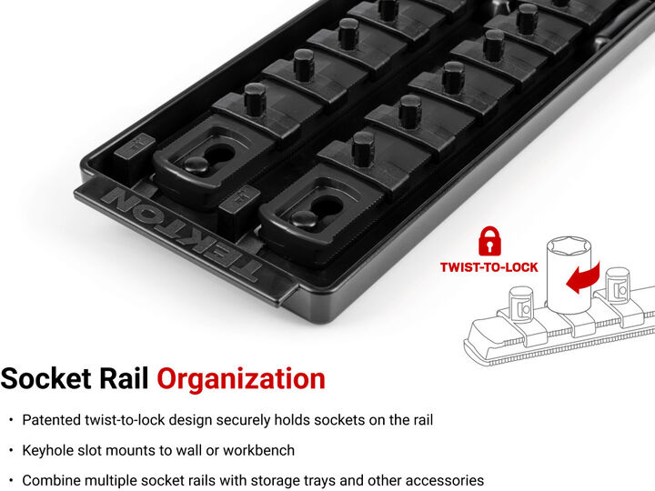 Tekton 1/4 Inch 6 Point Socket Set, 11 Pieces (5/32-9/16 Inch), large image number 5