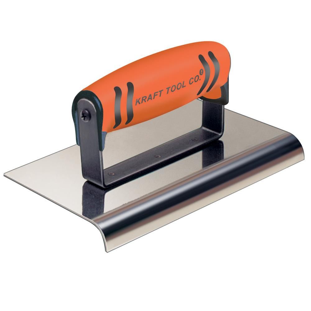 Kraft Tool Co 10in x 4in 3/8in R 1/2in L Cement Edger, large image number 1