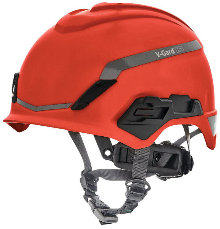 MSA Safety Works V Gard H1 Novent Fas Trac III Pivot Safety Helmet, swatch