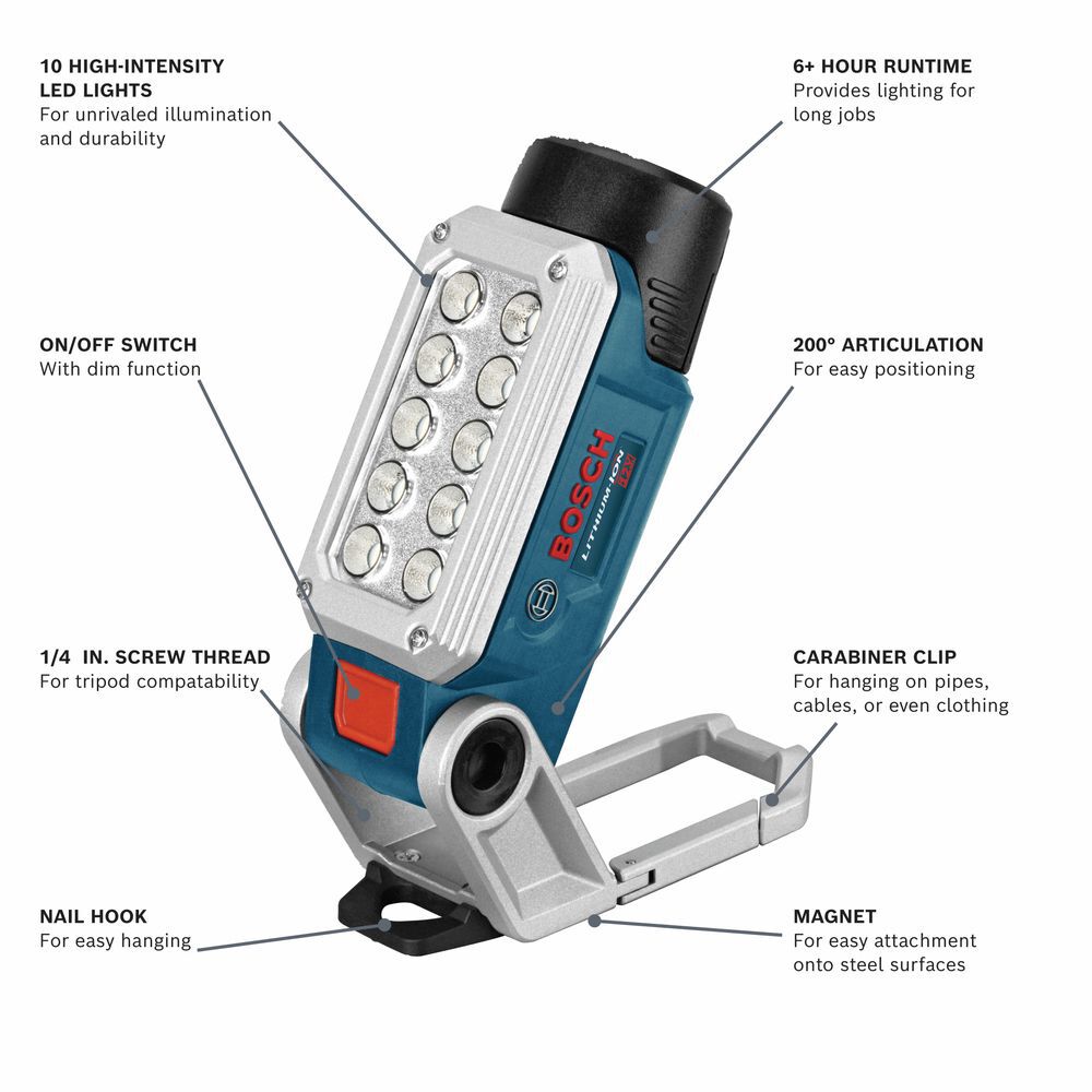 Bosch 12V Max LED Worklight (Bare Tool), large image number 2