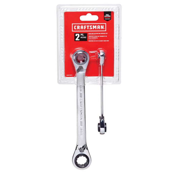 CRAFTSMAN Metric Ratcheting Box Wrench Set, 2pc, large image number 2