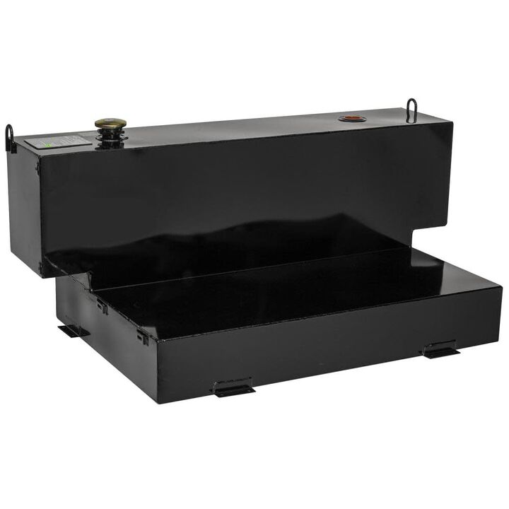 Crescent JOBOX Steel Transfer Tank 100 Gallon L-Shaped Black