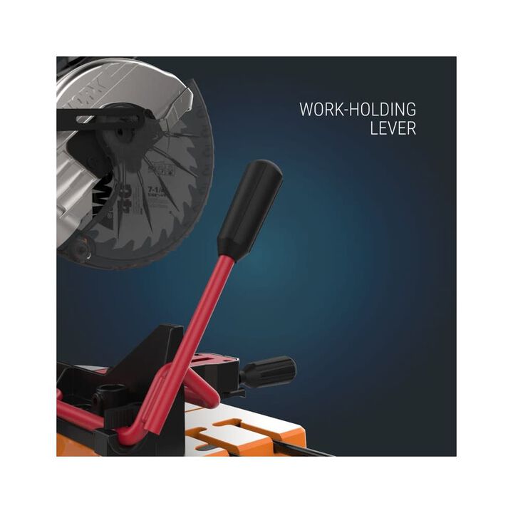 Worx 7.25 in Cordless Sliding Compound Miter Saw (Bare Tool), large image number 8