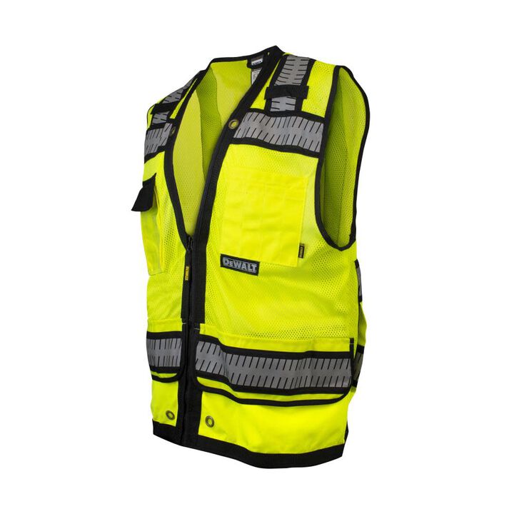 DEWALT Class 2 Heavy Duty Surveyor Vest, Hi-Vis, 2X