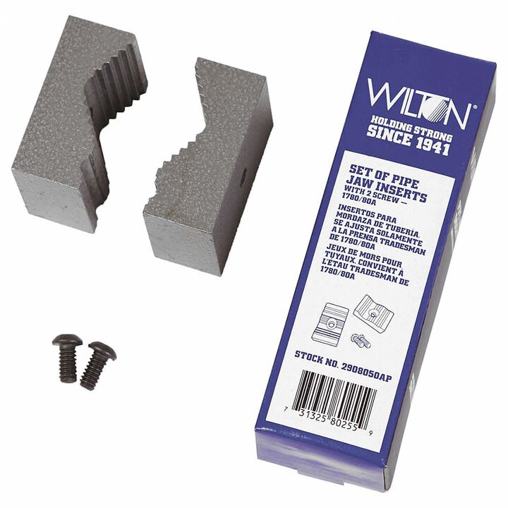 Wilton 2-1/4 Inch Steel Replacement Pipe Jaw Set with Screws