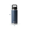 YETI 26oz Rambler Water Bottle with Chug Cap, small image number 5
