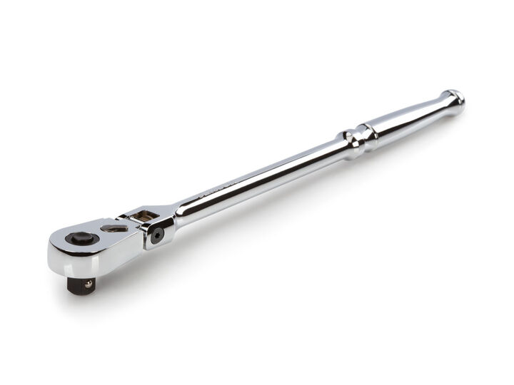 Tekton 1/2 Inch Drive x 14 Inch Flex Head Quick-Release Long Ratchet, large image number 1