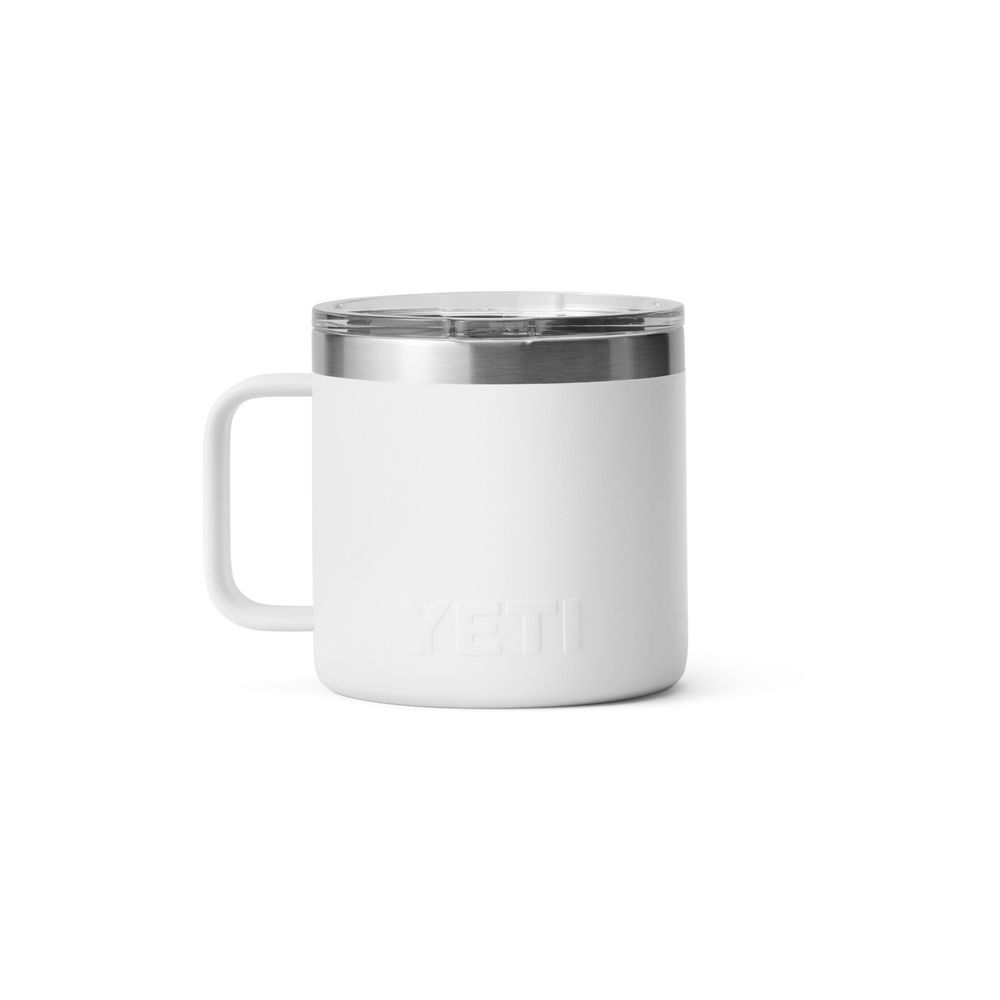 YETI Rambler 14 Oz Stackable Mug with Durasip Ceramic Lining White, large image number 2