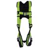Peakworks Full Body Padded Safety Harness with 5-Point Adjustment Back Support, Back D-Ring, Buckles Hi-Vis Green/Black Universal, small image number 1