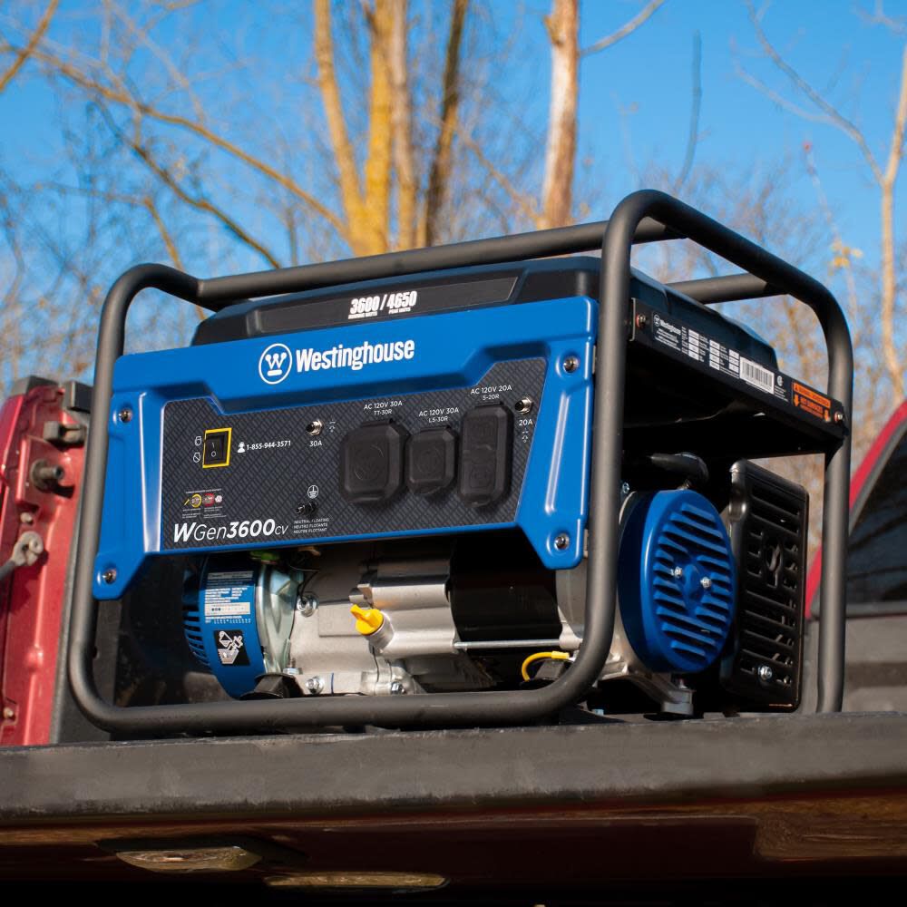 Westinghouse Outdoor Power 4,650 Watt Gas Powered 49-State Portable Generator with CO Sensor, large image number 4