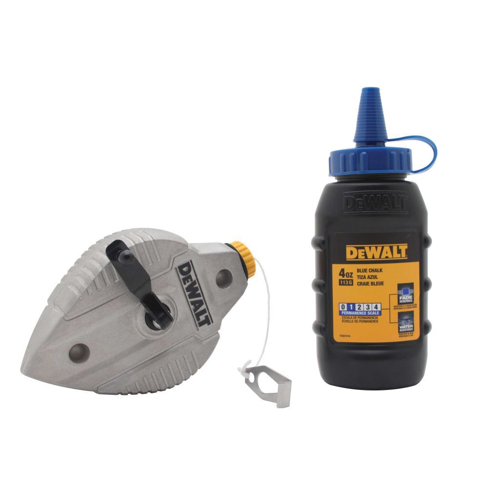 DEWALT Cast Aluminum Chalk Reel with Blue Chalk, large image number 1