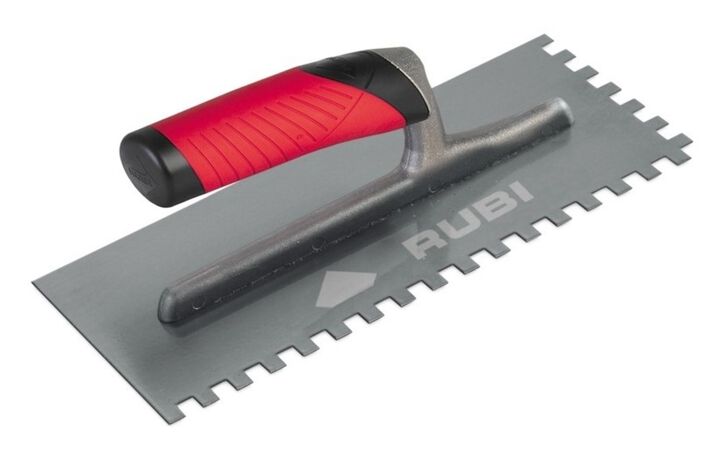 Rubi Tools 1/8 Inch x 11 Inch Steel Notched Trowel, large image number 0