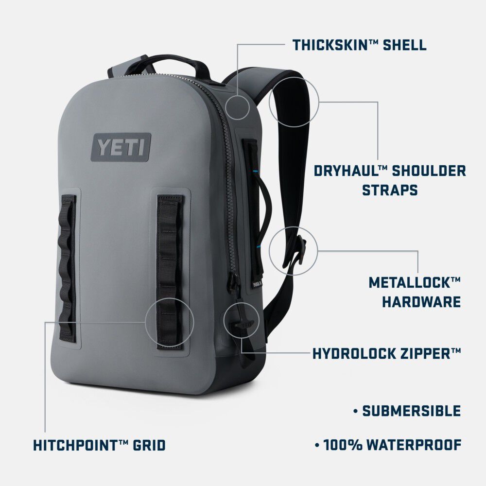 YETI Panga 28 L Waterproof Backpack Storm Gray, large image number 9