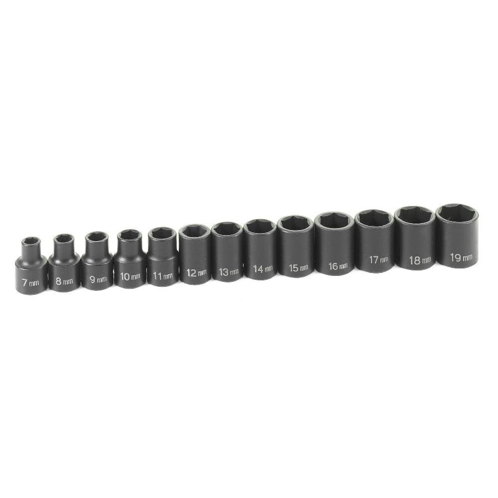 Grey Pneumatic 3/8in Drive 13 Piece Standard Metric Set, large image number 1