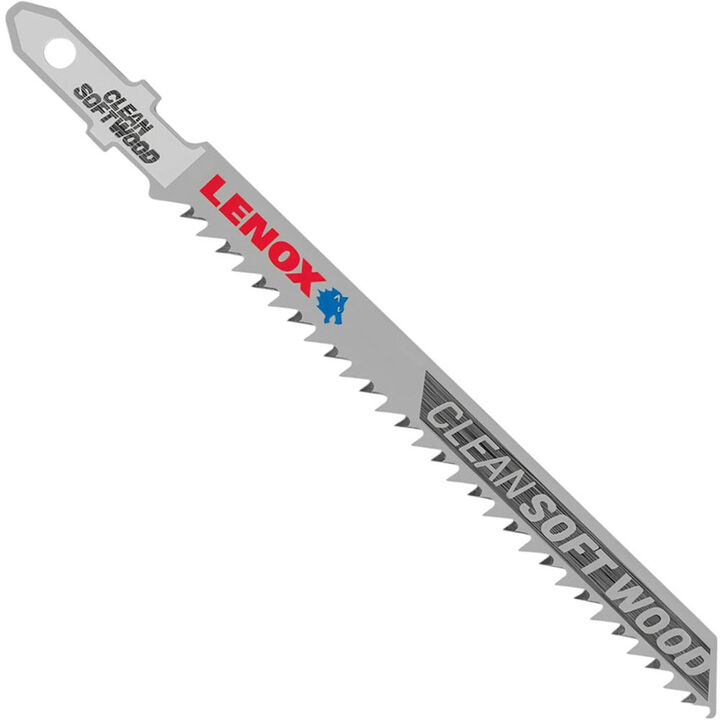 Lenox T-Shank Clean Wood Cutting Jig Saw Blade, 4 in X 5/16 in 10 TPI
