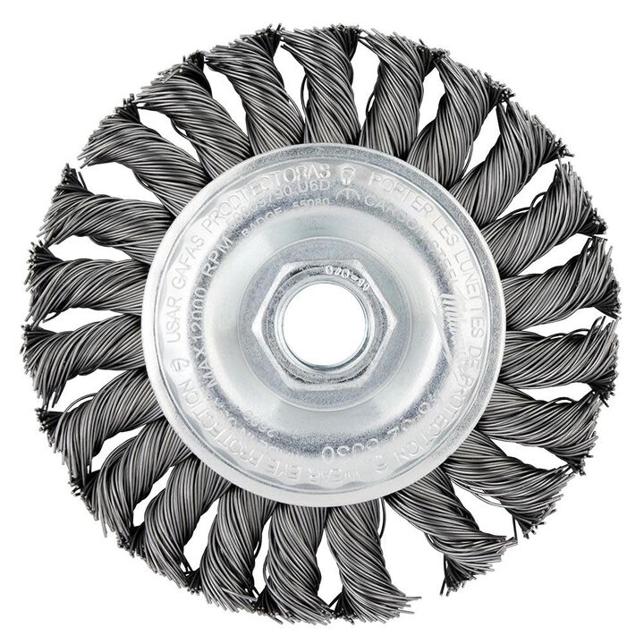 Milwaukee 4 in. Carbon Steel Full Cable Twist Knot Wheel