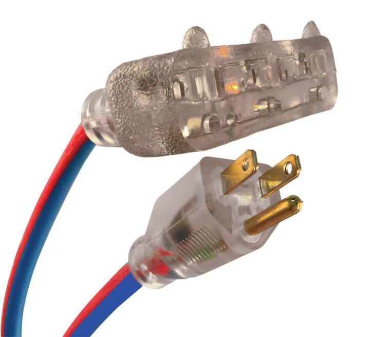 Voltec 50 Ft. 12/3 SJEOW UG Extension Cord 3-Outlet