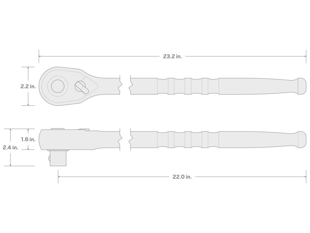 Tekton 3/4 Inch Drive x 22 Inch Quick-Release Ratchet, large image number 7