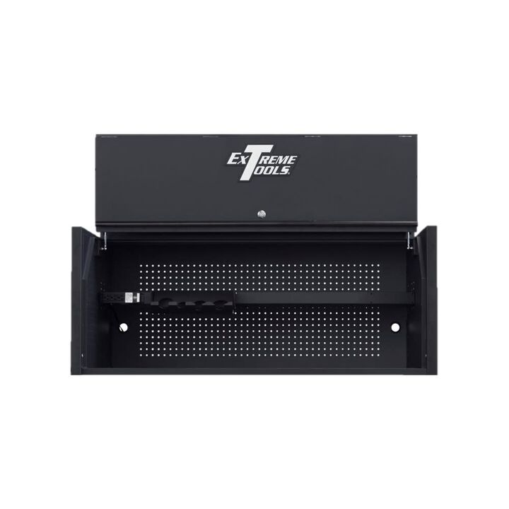 Extreme Tools 55in Matte Black Power Workstation Hutch