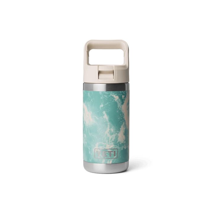 YETI Rambler Jr. 12 Oz Sea View Kids Water Bottle with Straw Cap