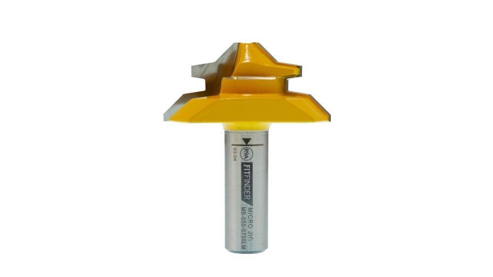 Microjig FITFINDER Lock Miter Router 1/2 in Shank Bit, large image number 1