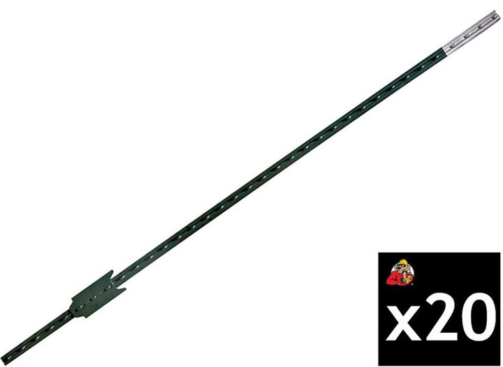 Southern Post Fence T Post with Clip Pack of 20