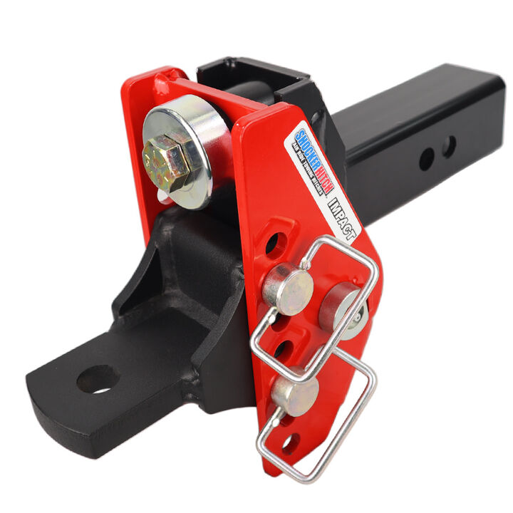 Shocker Hitch Impact 14K 2.5 Inch Cushion Hitch & Drawbar with 1 Inch Hole