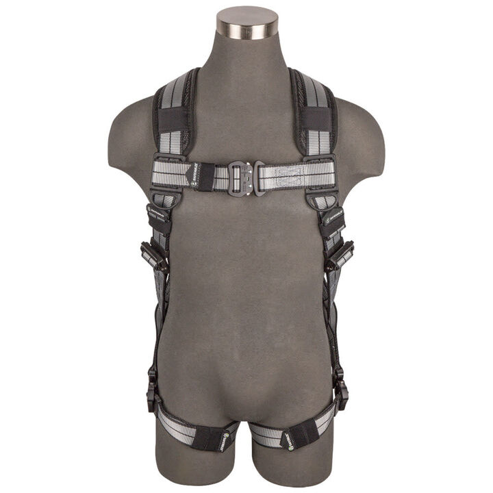 Safewaze PRO+ Slate Full Body Harness: Alu 1D, Alu QC Chest/Legs