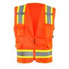Occunomix Surveyor Safety Vest Orange High Visibility Two-Tone Mesh 2X, small image number 1