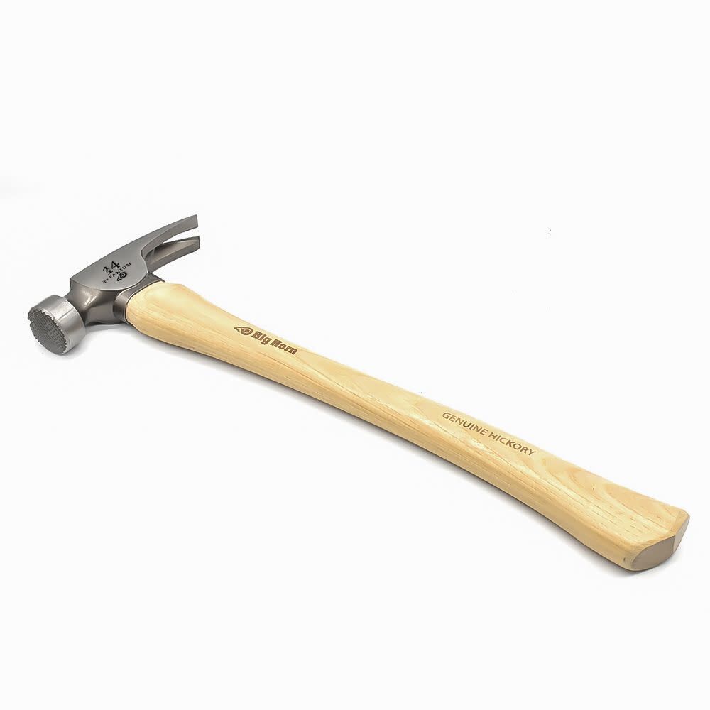 Big Horn 14 Oz. Tiger Titanium Hammer with Curved Hickory Handle, large image number 5