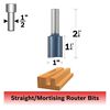 Bosch 1 Inch x 1-1/4 Inch Carbide Tipped 2-Flute Straight Bit, small image number 2