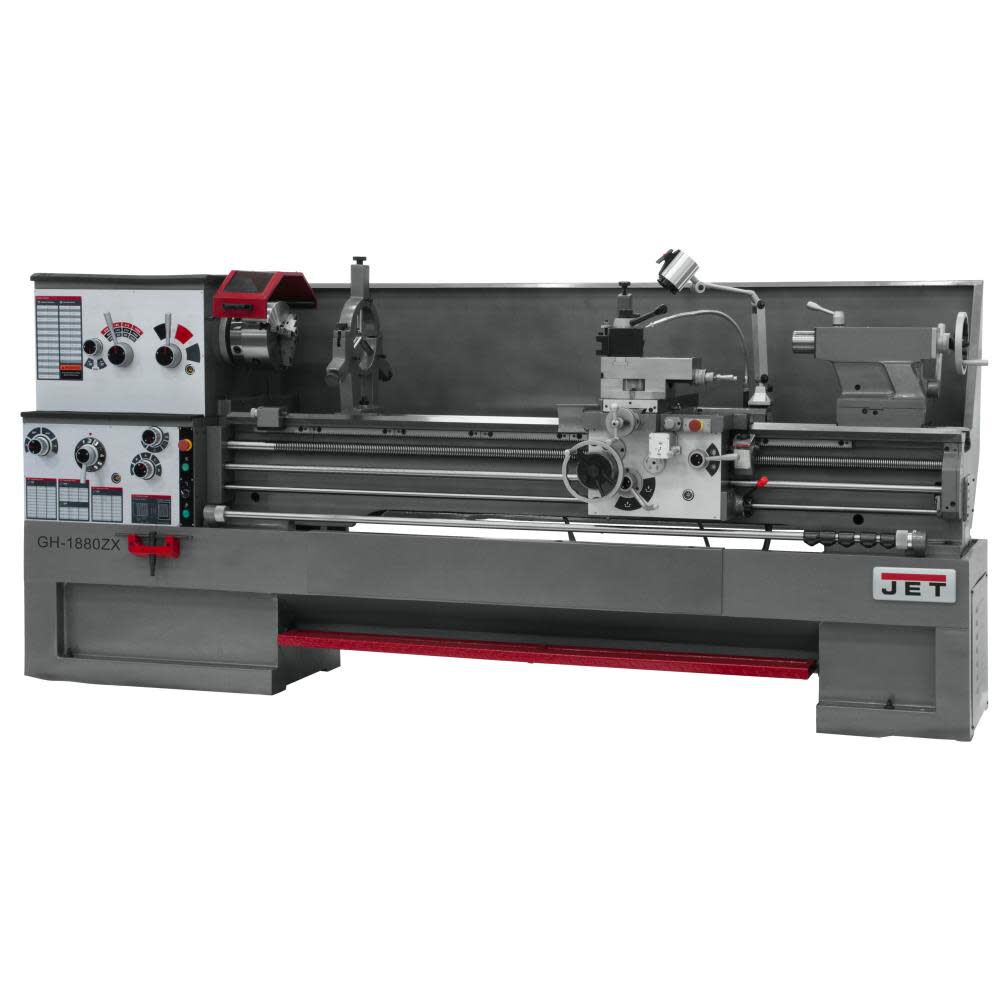 JET Gear Head 18 x 80 ZX 3-18 In. Spindle Bore Lathe, large image number 2
