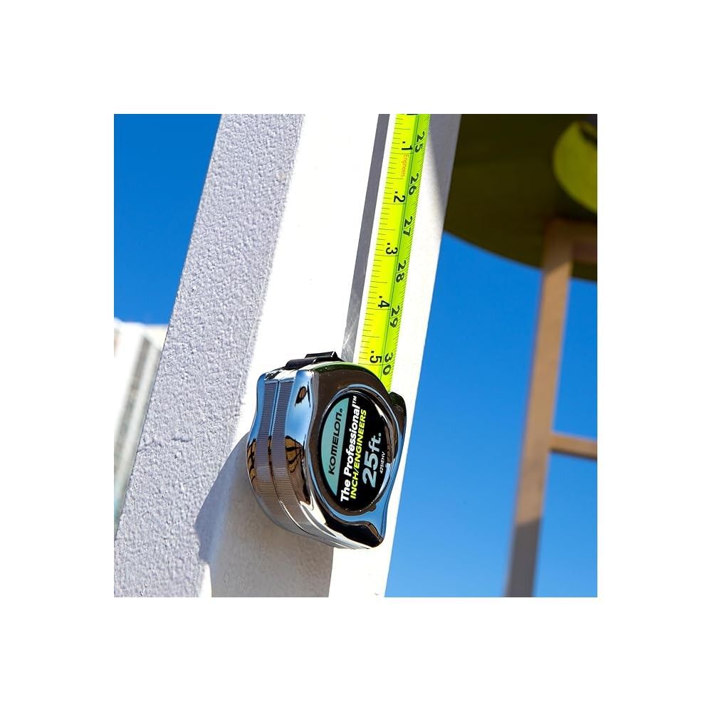 Komelon The Professional Tape Measure, 25ft x 1 Inch, Chrome, large image number 7