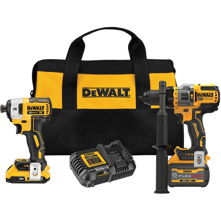 DEWALT FLEXVOLT Advantage 20V MAX 2 Tool Hammer Drill Driver & Impact Driver Combo Kit