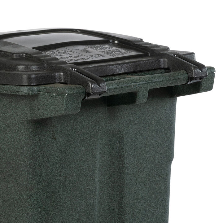 Toter 48 Gallon Trash Can with Smooth Wheels and Lid, large image number 7
