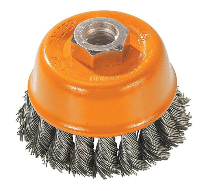 Walter 3 Inch Cup Brush with Knot-Twisted Wires