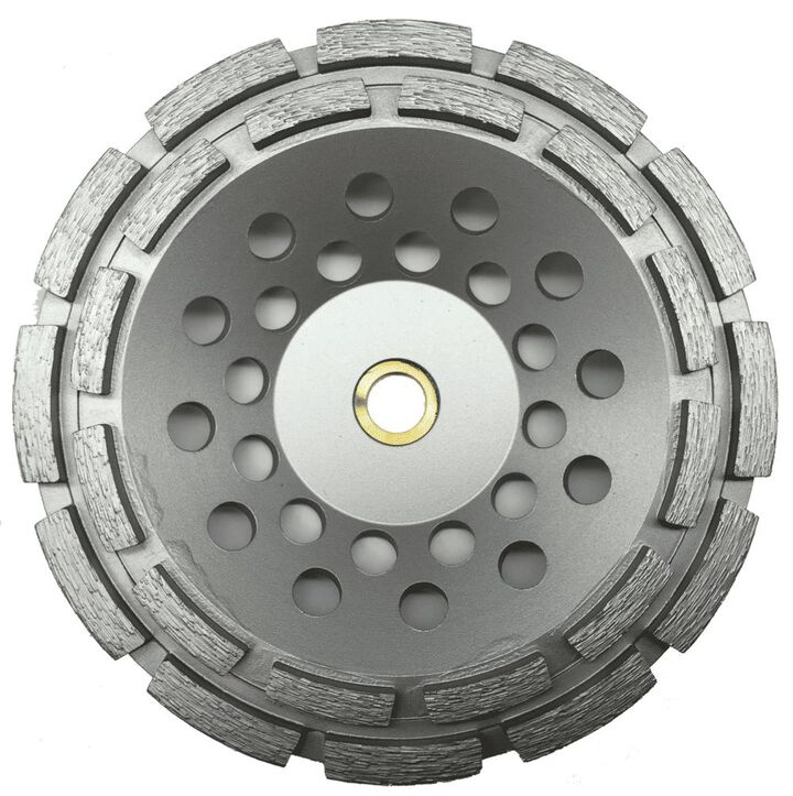 Diteq CD-33 7 Inch Double Row Segmented Rim Diamond Cup Wheel for Concrete