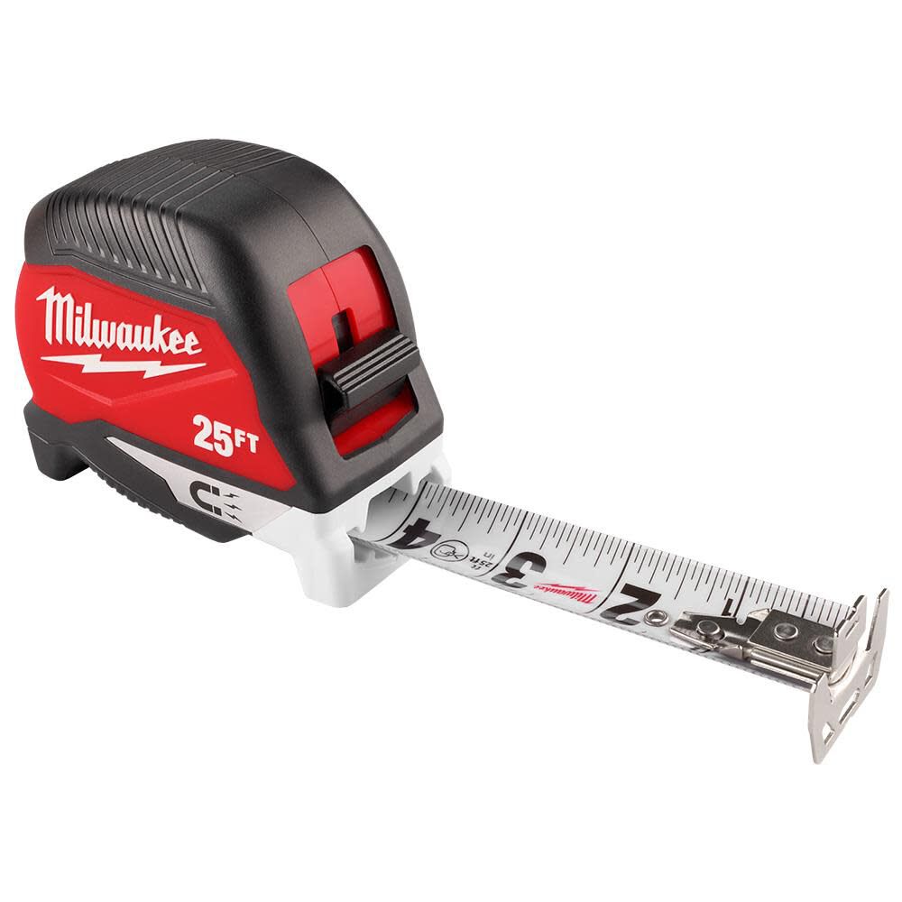 Milwaukee 25 Ft. Electricians Magnetic Tape Measure, large image number 1