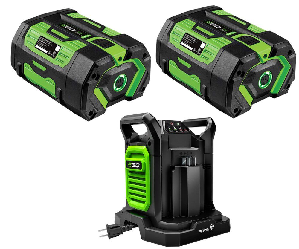 EGO Power+ Two 56V 7.5Ah ARC Lithium Battery and Dual Port Charger Starter Kit, large image number 1