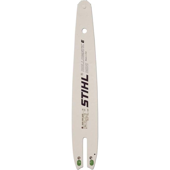 Stihl ROLLOMATIC E Light 01 12 Inch Long 1/4 Inch Low Profile Pitch 0.043 Inch Gauge Chainsaw Guide Bar, large image number 0