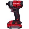 CRAFTSMAN V20* Cordless Brushless 1/4 Inch Impact Driver 2 Battery Kit, small image number 4