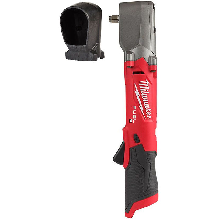 Milwaukee M12 FUEL 3/8 Inch Right Angle Impact Wrench & Protective Boot Bundle