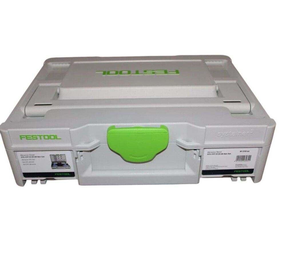 Festool SYS3-STF D125 GR NET 5 Inch Granat Abrasive Sheet Set with Systainer, large image number 2