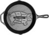 Lodge Cast Iron Black Seasoned Cast Iron Bacon Pig Press, small image number 5