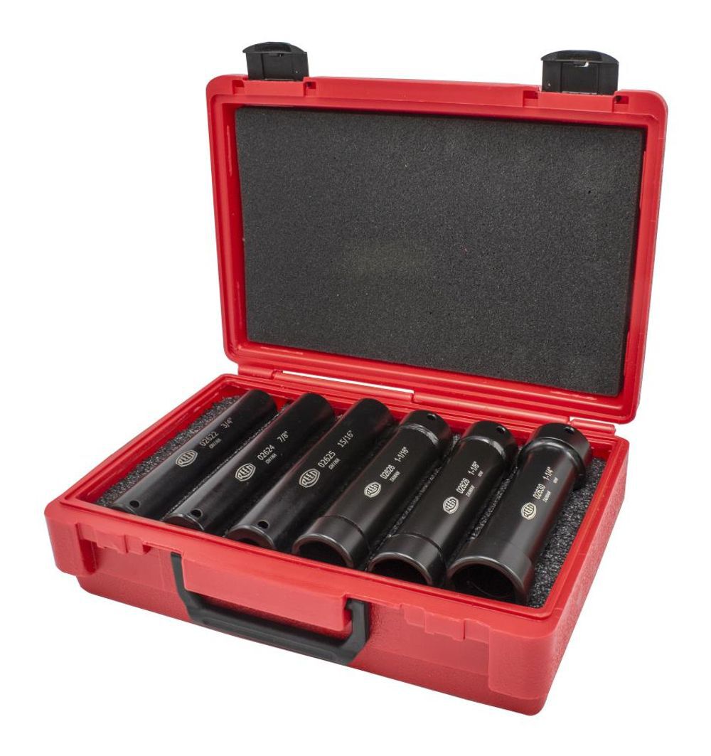 Reed Mfg Extended Socket Set, 6 Sizes EDSK6 (02645), large image number 1