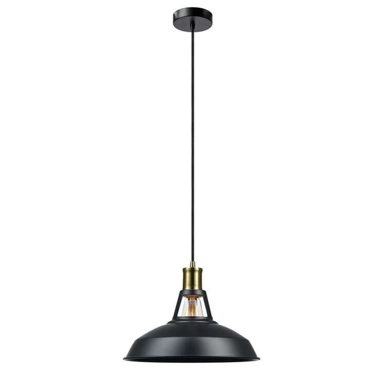 Globe Electric Robin Ceiling Light Antique Brass 60W E26