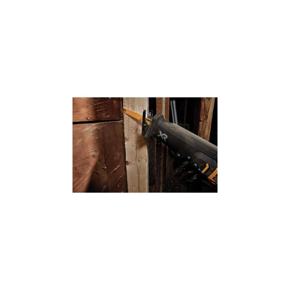 DEWALT 6 In. 3 TPI Taper Back Bi-Metal Reciprocating Blade (5 pack), large image number 5